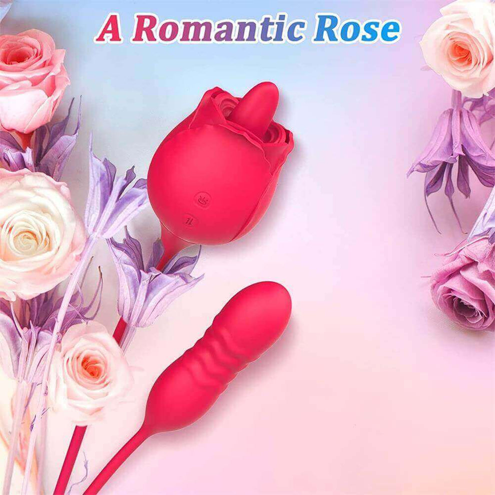 Rose Tongue 2 in 1 Vibrator - Image 4